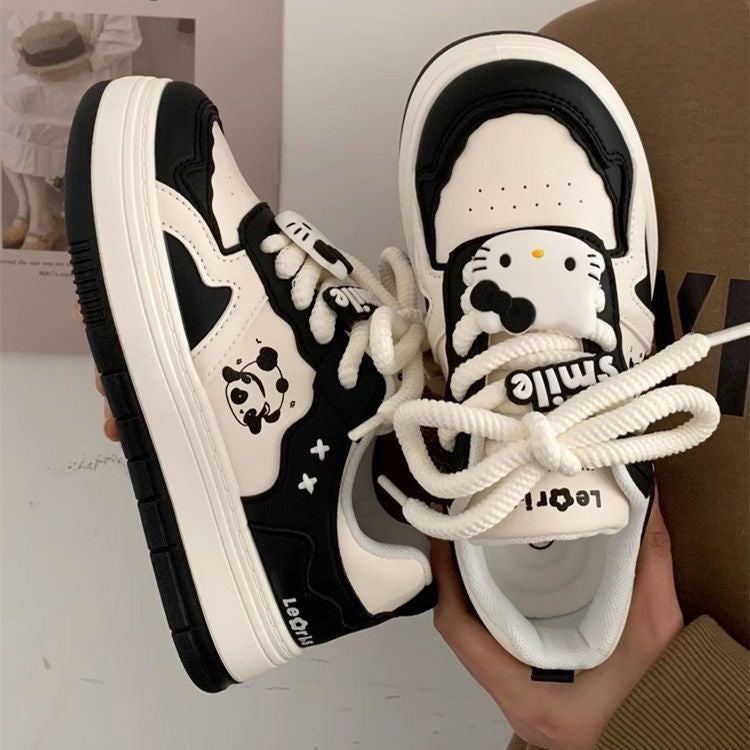 Damen Chunky-Sneaker mit Panda-Motiv, gepolstertem Innenfutter und robuster Profilsohle Shop Nory