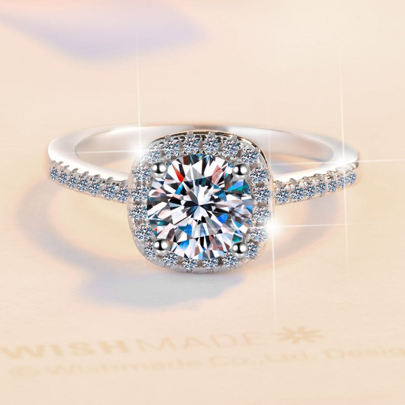 Damen Eleganter Verlobungsring mit strahlendem Zirkonia und kunstvoller Fassung Shop Nory