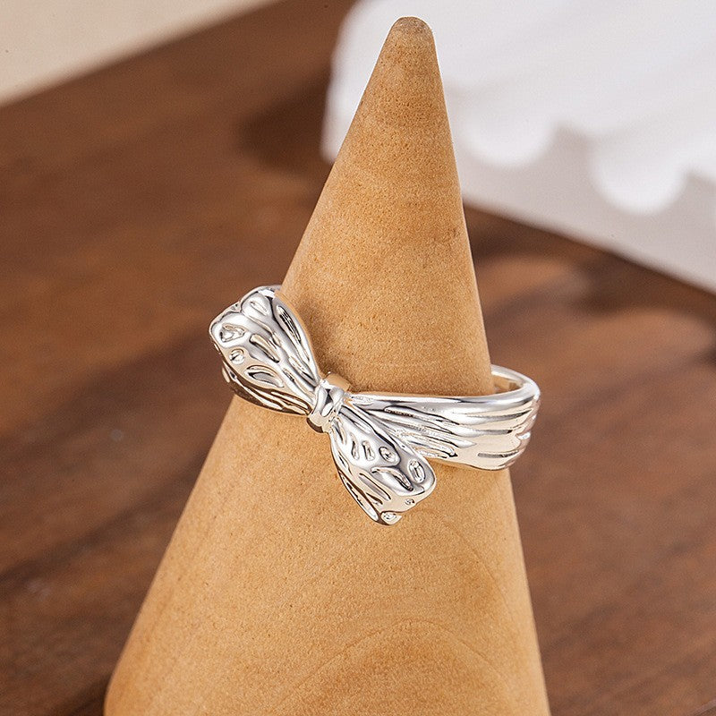Damen Ring mit kunstvollem Schleifen-Design Shop Nory