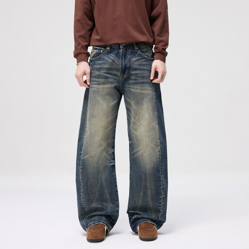 Damen High-Waist Ballon-Jeans mit Used-Waschung und weitem Statement-Bein Shop Nory