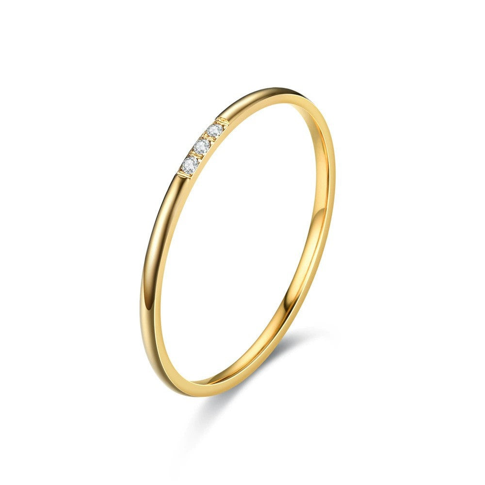 Damen eleganter Ring mit funkelnden Zirkonia-Steinen Shop Nory