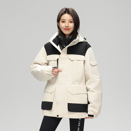 Damen Modische Funktionsjacke mit Hohem Kragen Shop Nory