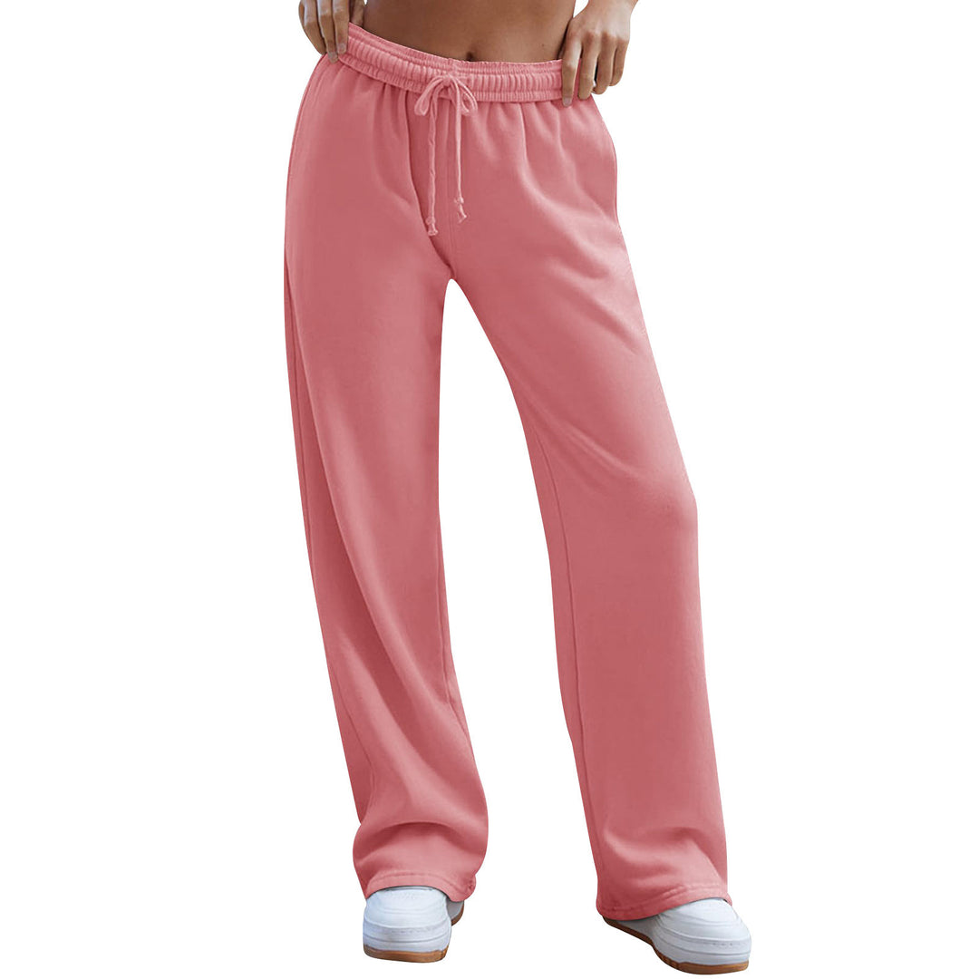 Damen nan weite Komfort-Loungehose mit hochgeschnittener Taille, elastischem Bund und Kordelzug Shop Nory
