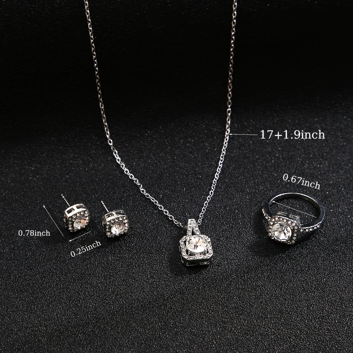 Damen Schmuckset mit funkelnden Kristallen und eleganten Designs Shop Nory