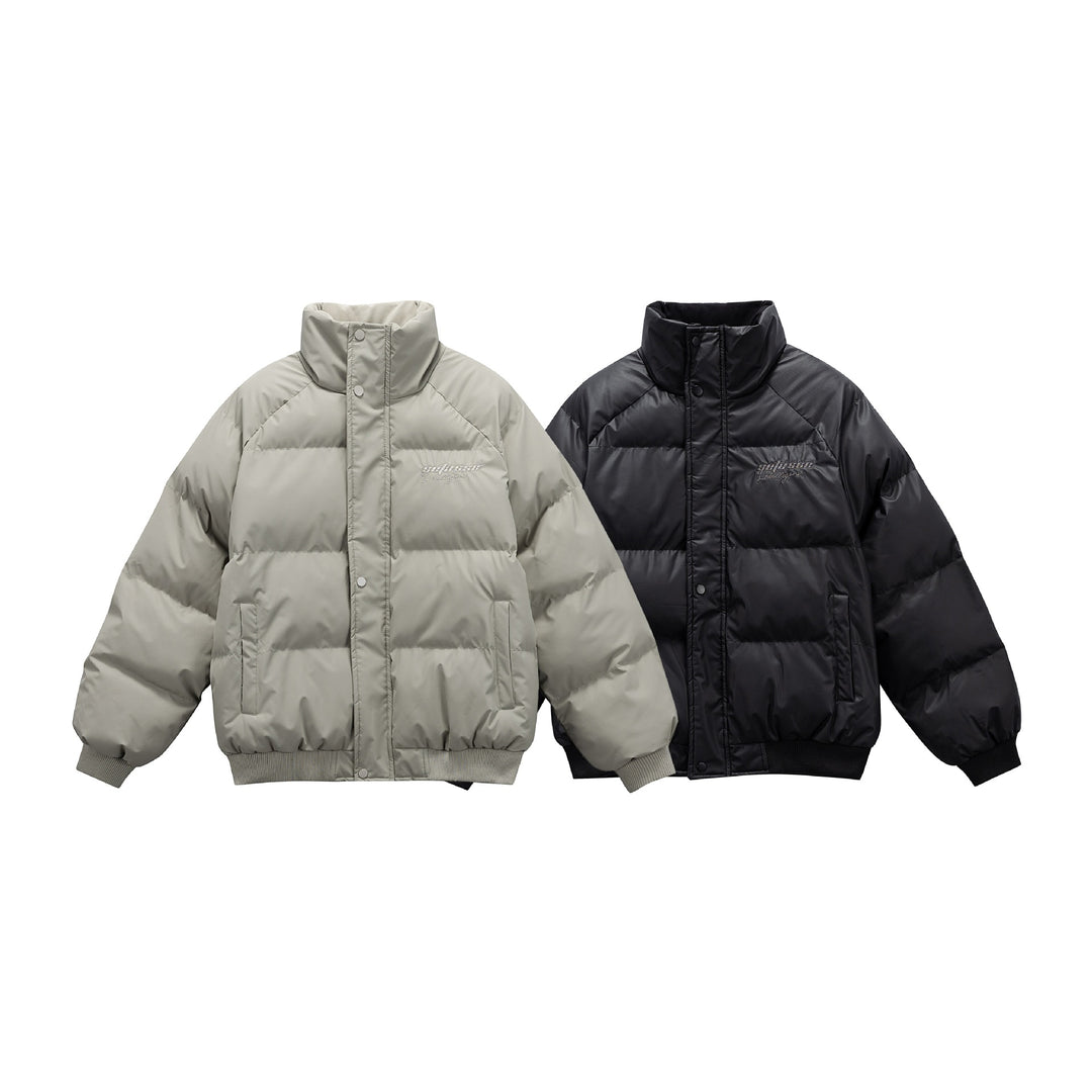 Damen Oversize gesteppte Steppjacke mit hohem Stehkragen und Rippbündchen Shop Nory
