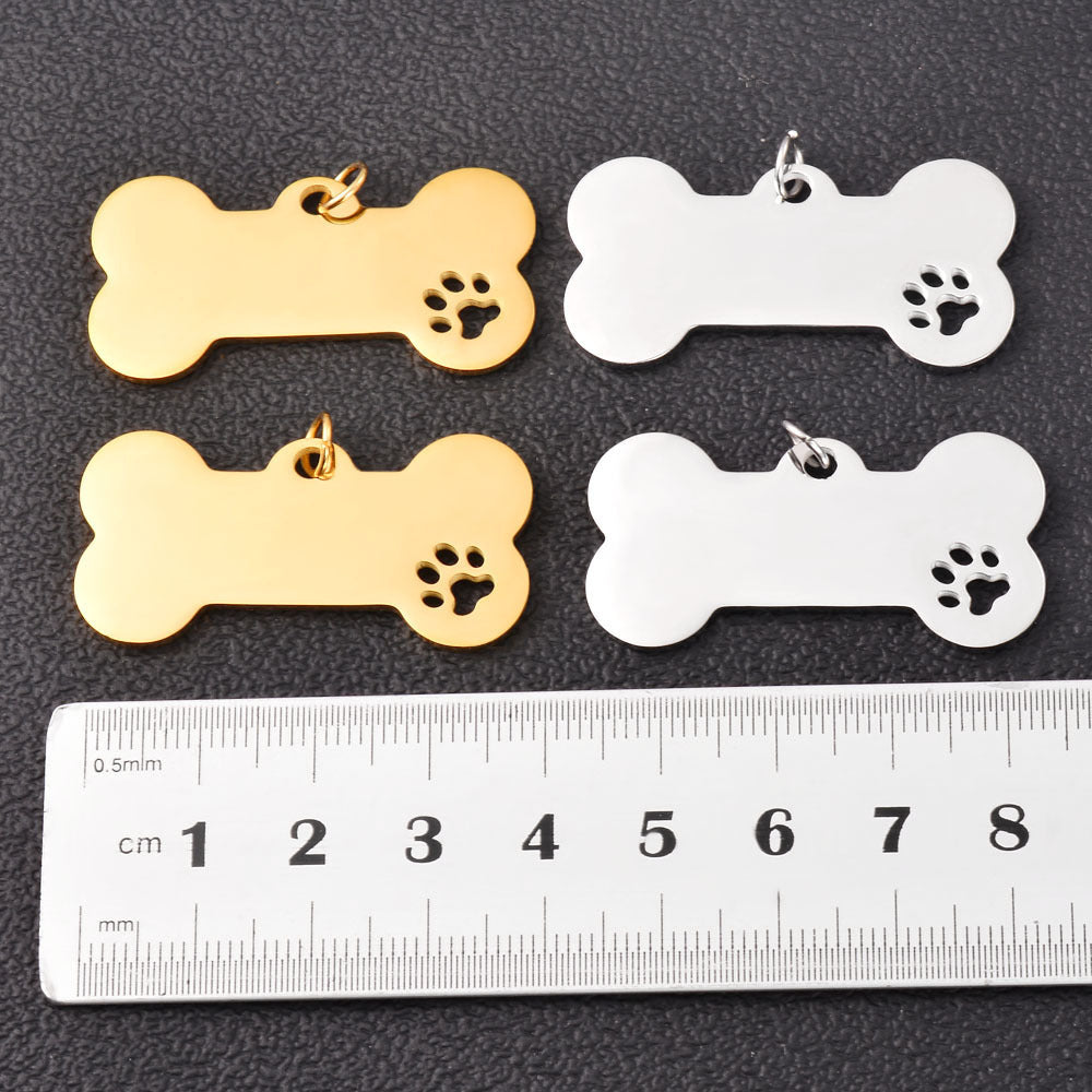 Herren gravierbare Hundemarken in Knochenform Shop Nory