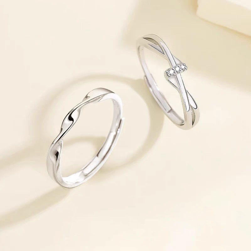 Damen Trauringe mit elegantem, geschwungenem Design Shop Nory