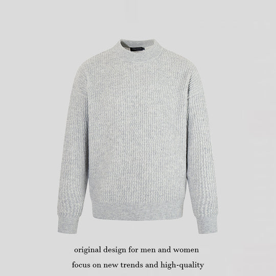 Herren Feinstrick-Pullover mit Strukturstrick und schmalem Stehkragen Shop Nory