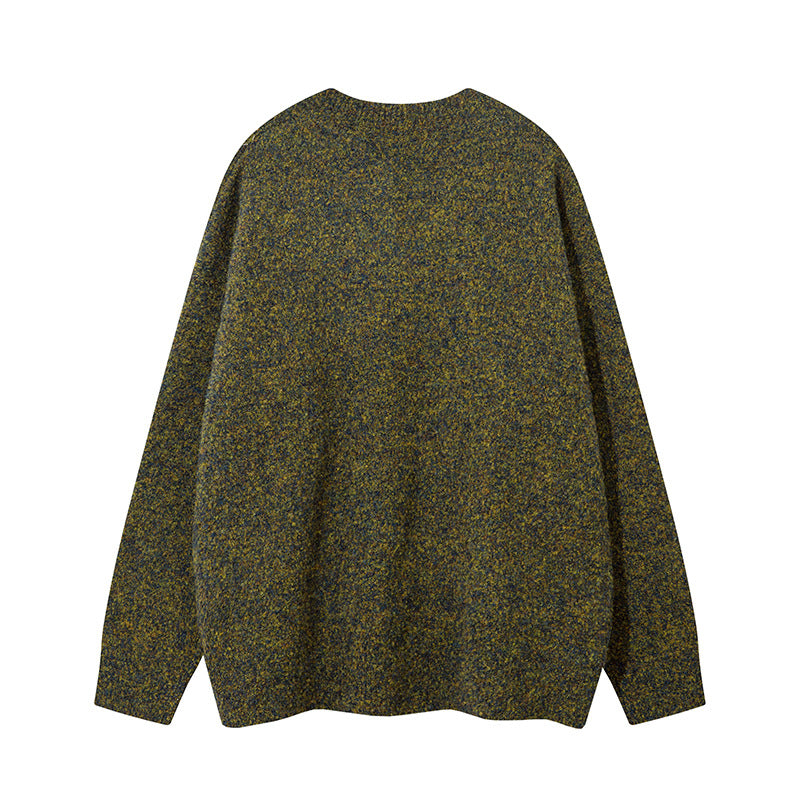 Unisex Oversize-Strickpullover mit kurzem V-Schlitzkragen Shop Nory