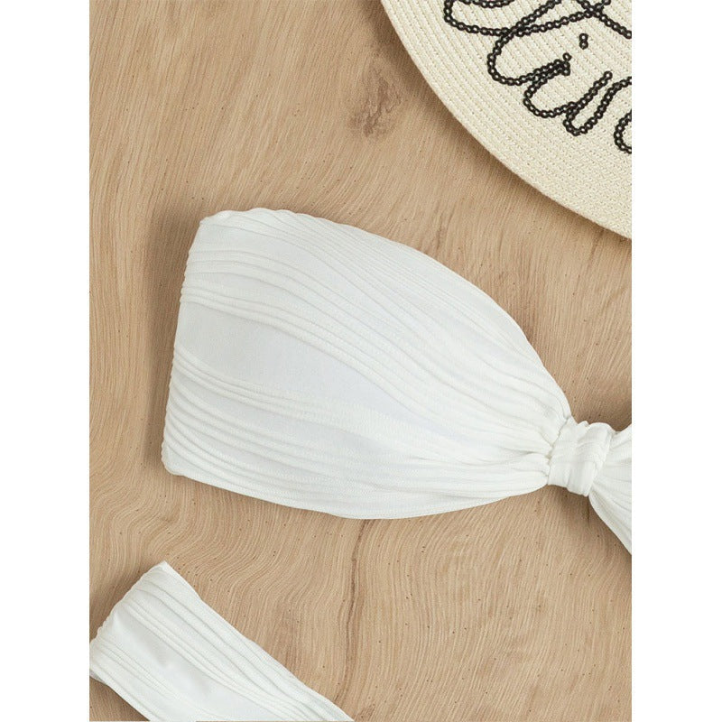 Damen Bandeau-Bikini mit Raffungen Shopnory