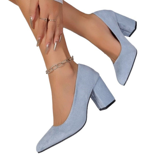 Damen Elegante Pumps mit modernem Blockabsatz