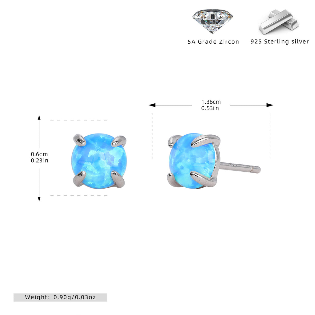 Damen Ohrstecker mit funkelnden 5A Zirkon und hochwertigem 925 Sterling Silber Shop Nory
