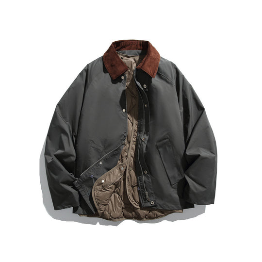 Herren Boxy‑Fieldjacke mit abnehmbarer wattierter Innenweste und Cordkragen Shop Nory