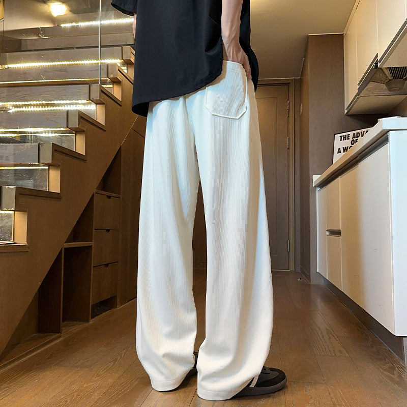 Herren Weite Relaxed Loungebundhose mit Tunnelzug und Eingrifftaschen Shop Nory