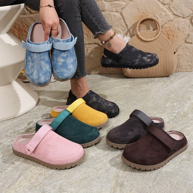 Damen Komfortable Clogs mit verstellbarem Riemen