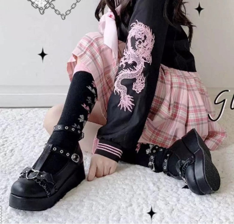 Damen Modische Mary Jane Schuhe mit verstellbaren Riemen und dekorativen Schnallen Shopnory