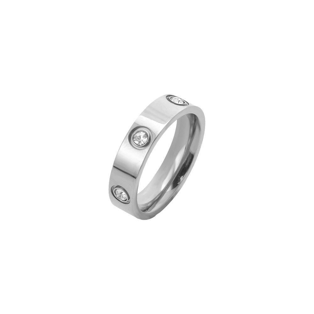Damen eleganter Ring mit funkelnden Zirkonia Steinen Shop Nory