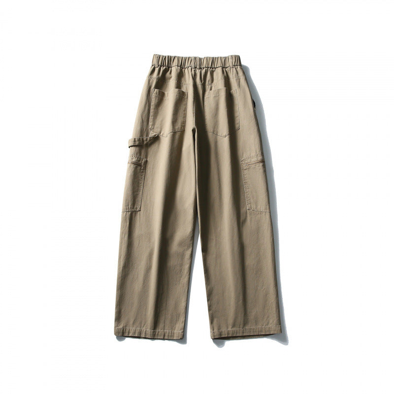 Herren Weite Utility-Cargohose mit elastischem Bund und aufgesetzten Taschen Shop Nory