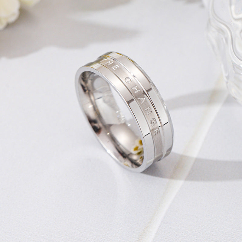 Damen Ring mit gravierter Botschaft und elegantem Design Shop Nory
