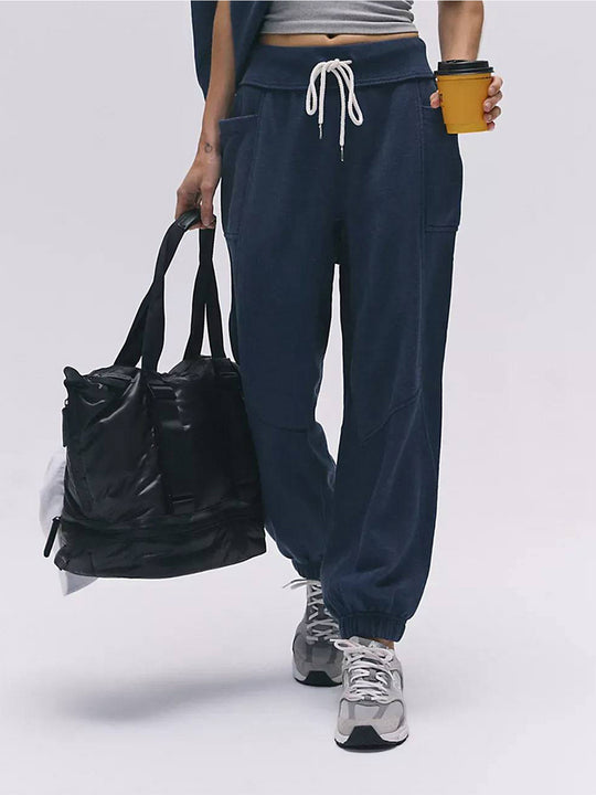 Damen Oversize‑Sweatpants im Baggy‑Cut mit hoher Bundpassform und Kordelzug Shop Nory