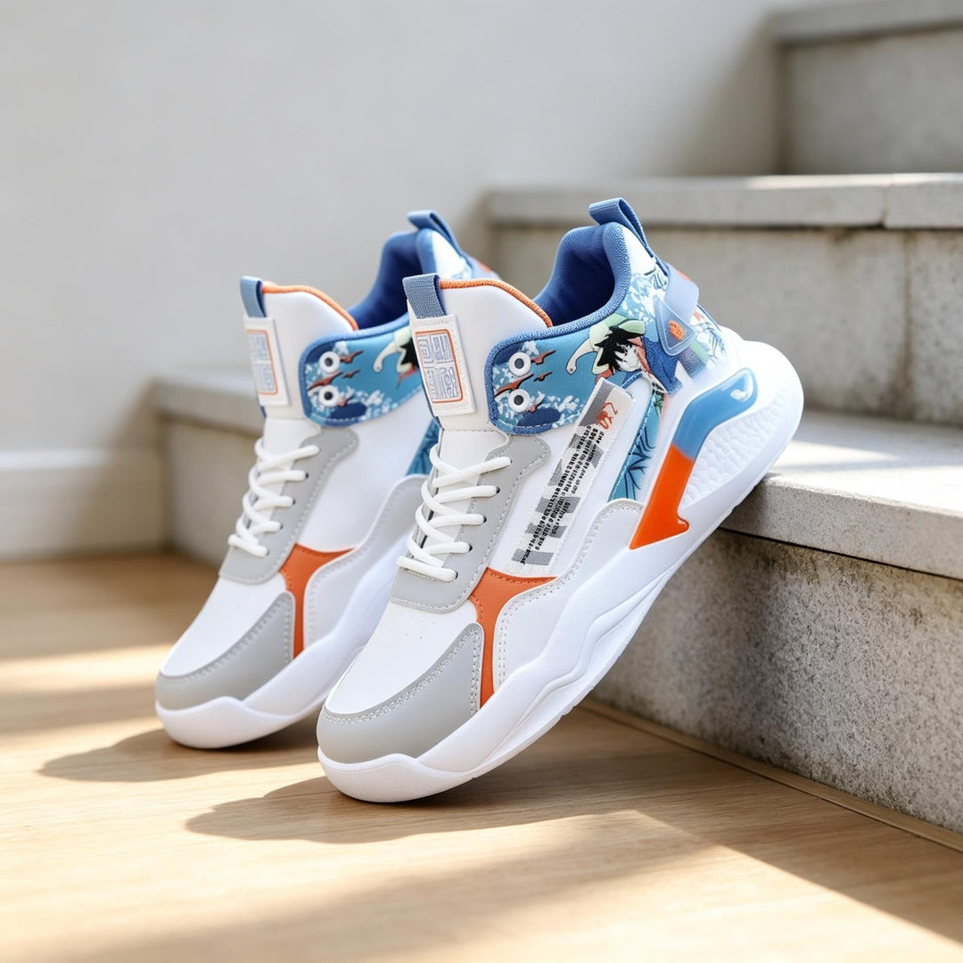 Herren Sportliche High-Top Sneakers mit detailliertem Grafikdesign Shop Nory