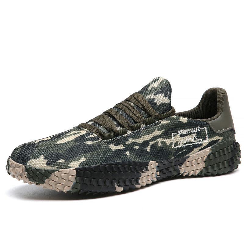 Herren Camouflage Strick-Sneaker mit griffiger Wabenprofilsohle und gepolstertem Knöchelkragen Shop Nory