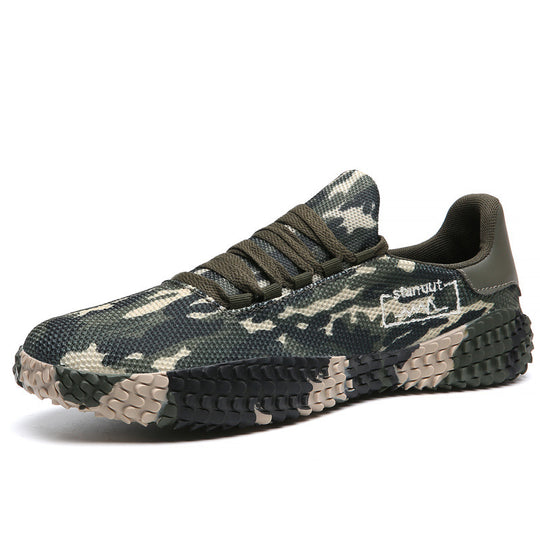 Herren Camouflage Strick-Sneaker mit griffiger Wabenprofilsohle und gepolstertem Knöchelkragen Shop Nory