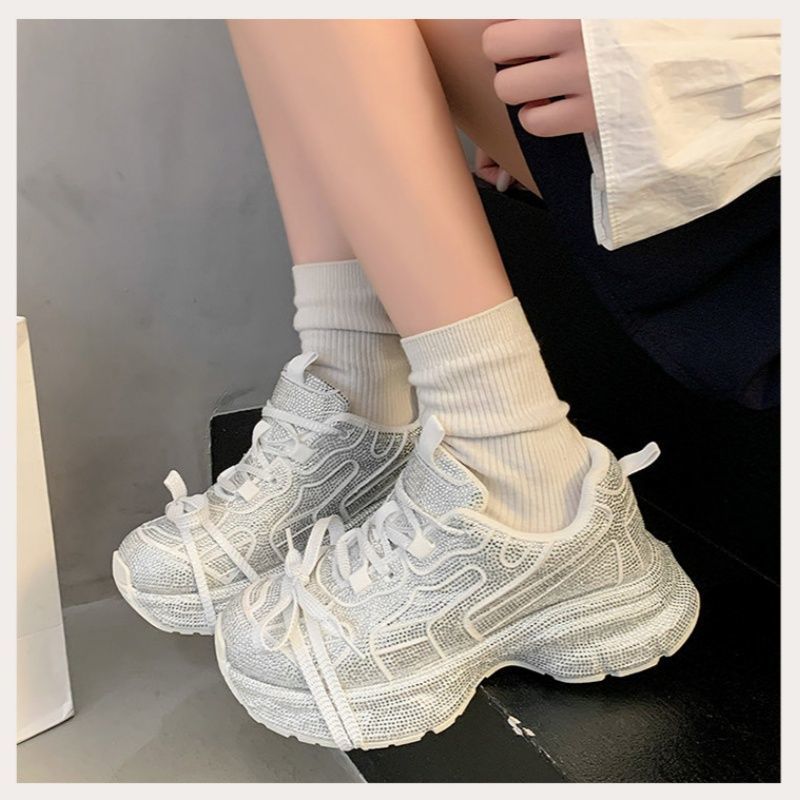 Damen Chunky-Plateau-Sneakers mit atmungsaktivem Mesh und sculpted Profil Shop Nory
