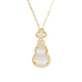 Damen Halskette mit exquisitem Buddha-Anhänger und funkelnden Zirkonia Shop Nory