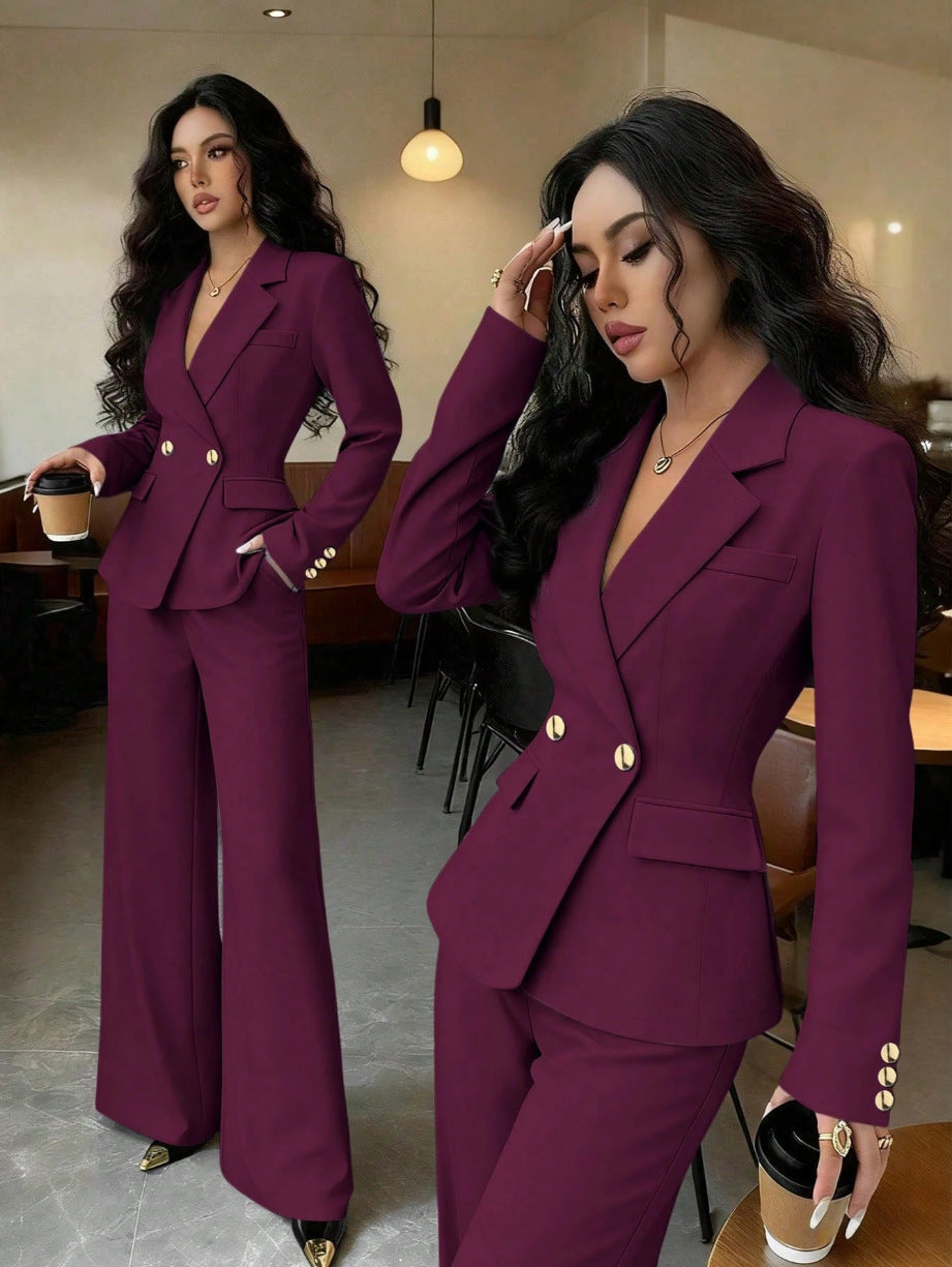 Damen Elegantes Blazer- und Hosen-Set Shop Nory