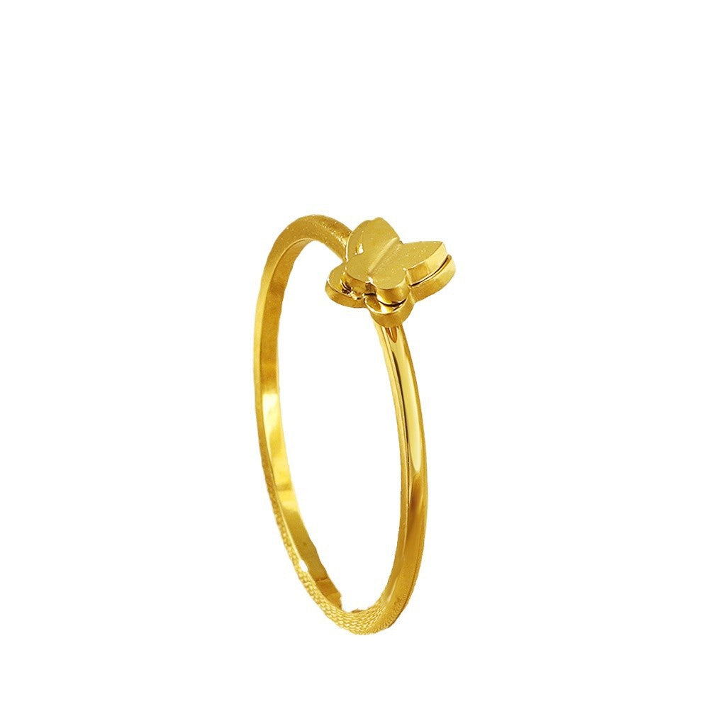 Damen Schmetterlingsmotiv Verstellbarer Ring Shop Nory
