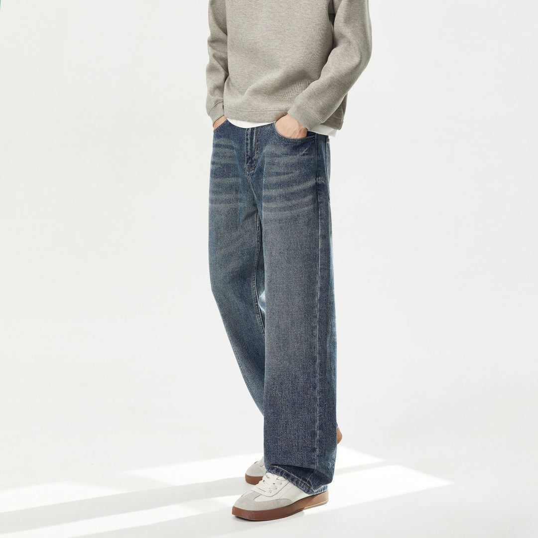 Damen Hochtaillierte gerade-geschnittene verkürzte Jeans Shop Nory