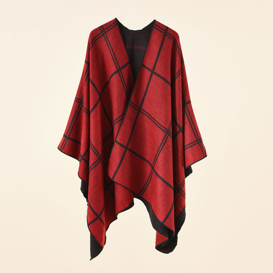 Damen Jacquard Poncho mit Paisley‑Muster Shop Nory