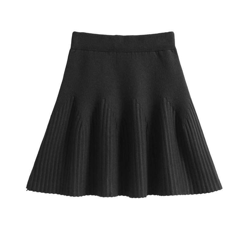 Damen Plissee-Rock mit weichem Material und elegantem Wellenmuster Shop Nory