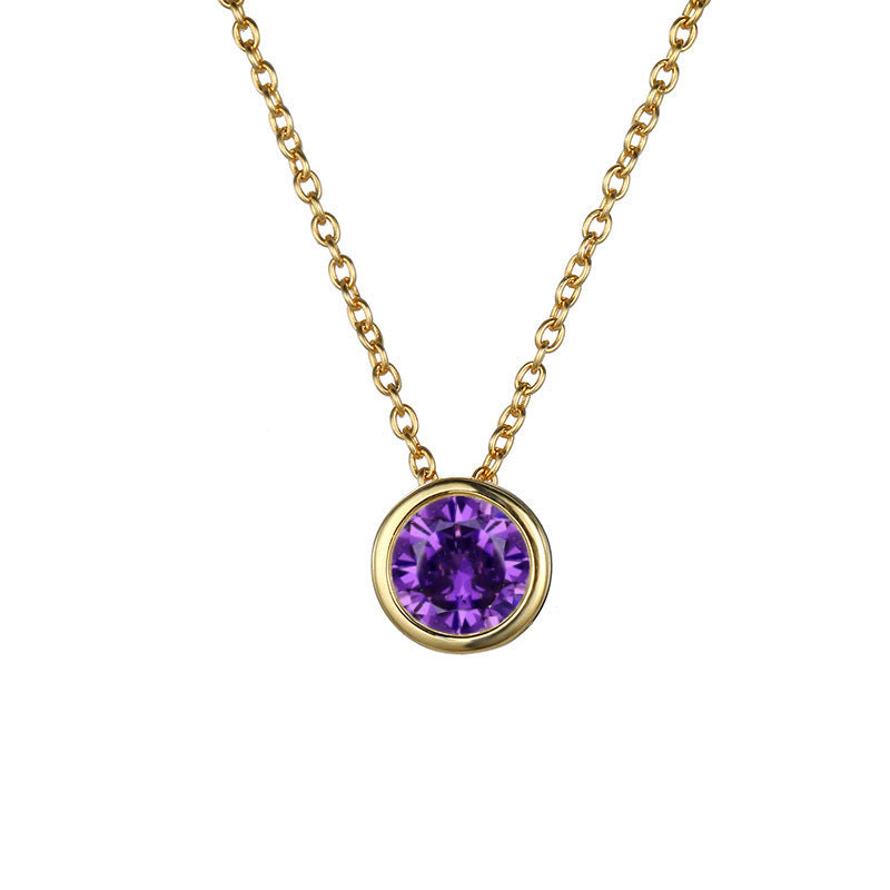 Damen Halskette mit funkelndem Zirkonia-Anhänger in elegantem Design Shop Nory