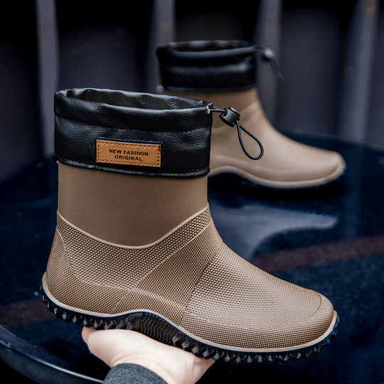Herren Funktionale wasserdichte Ankle-Gummistiefel mit verstellbarem Bündchen Shop Nory