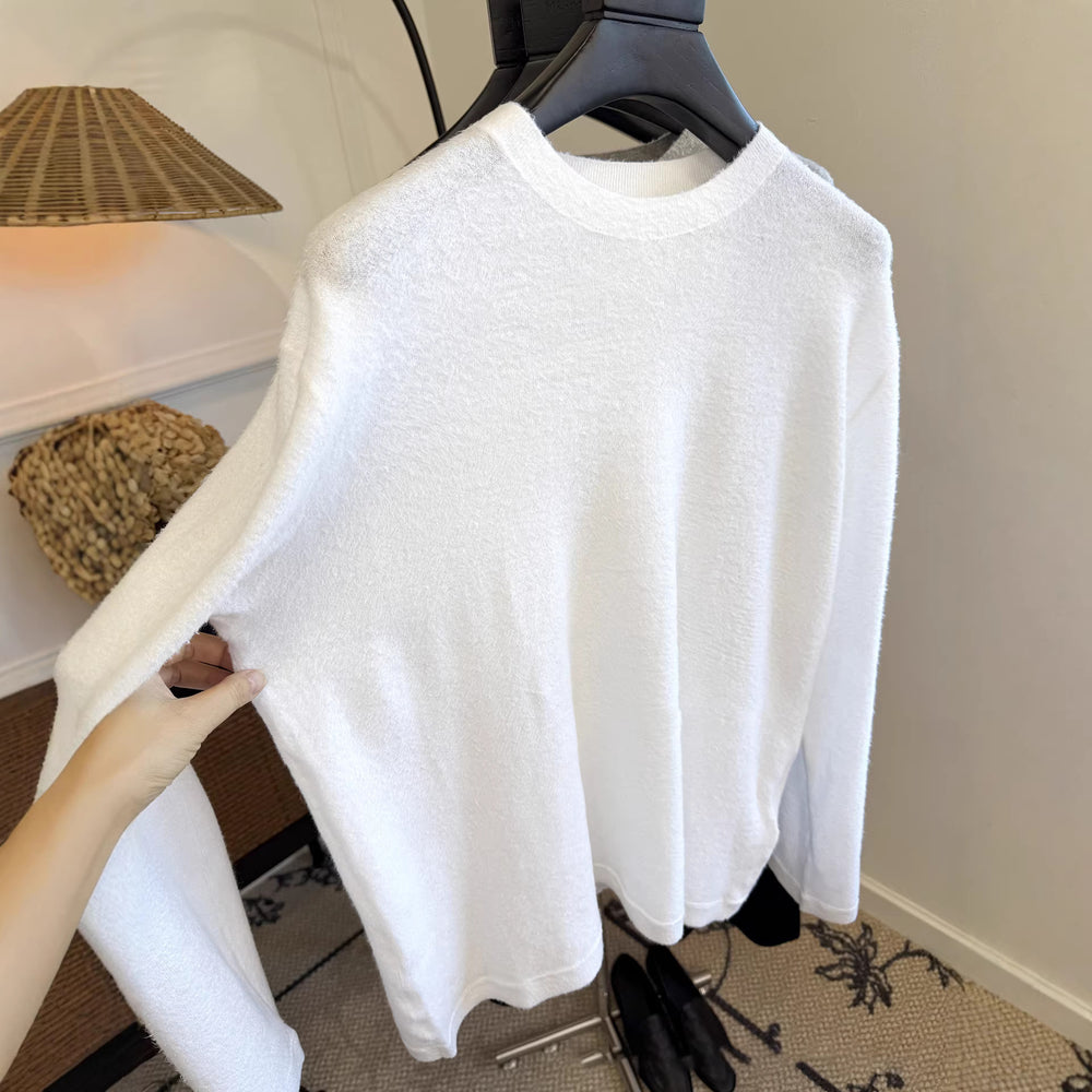 Damen Bequemer Langarmpullover mit lässigem Schnitt Shop Nory