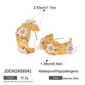 Damen Creolen mit extravagantem Perlendesign Shop Nory