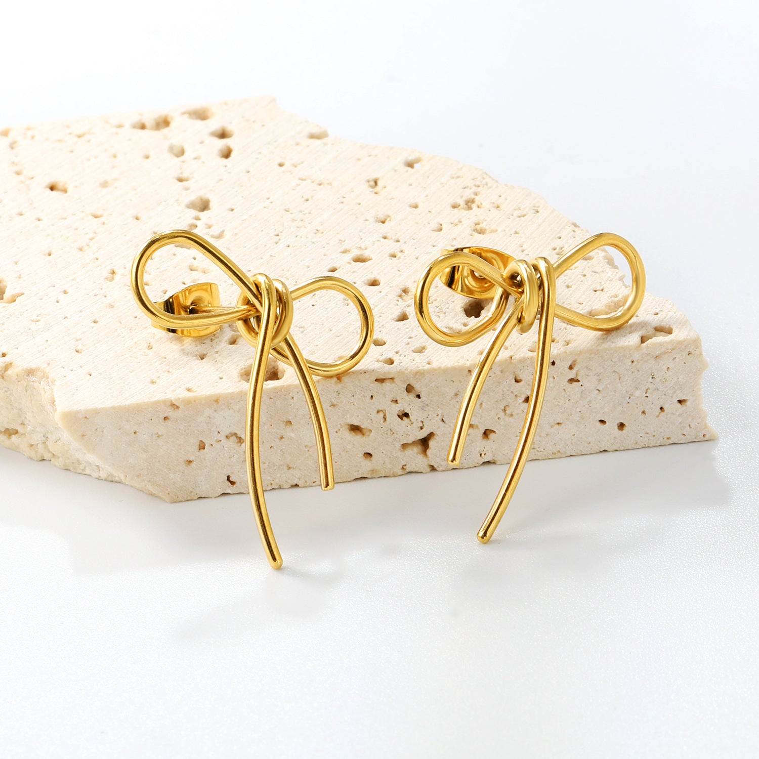 Damen Ohrstecker im eleganten Schleifen-Design Shop Nory
