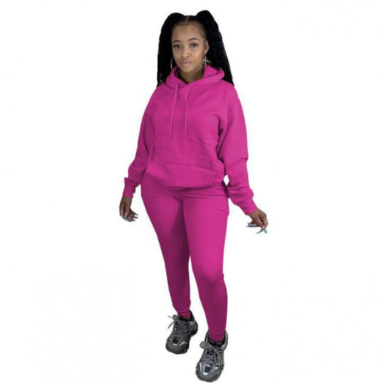 Damen Zweiteiliges Freizeitset mit Oversize Kapuzenpullover und Leggings mit hohem Bund, schmaler Passform Shop Nory