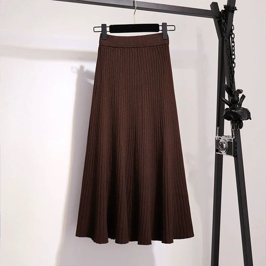 Damen Fließender Plisseerock Shop Nory