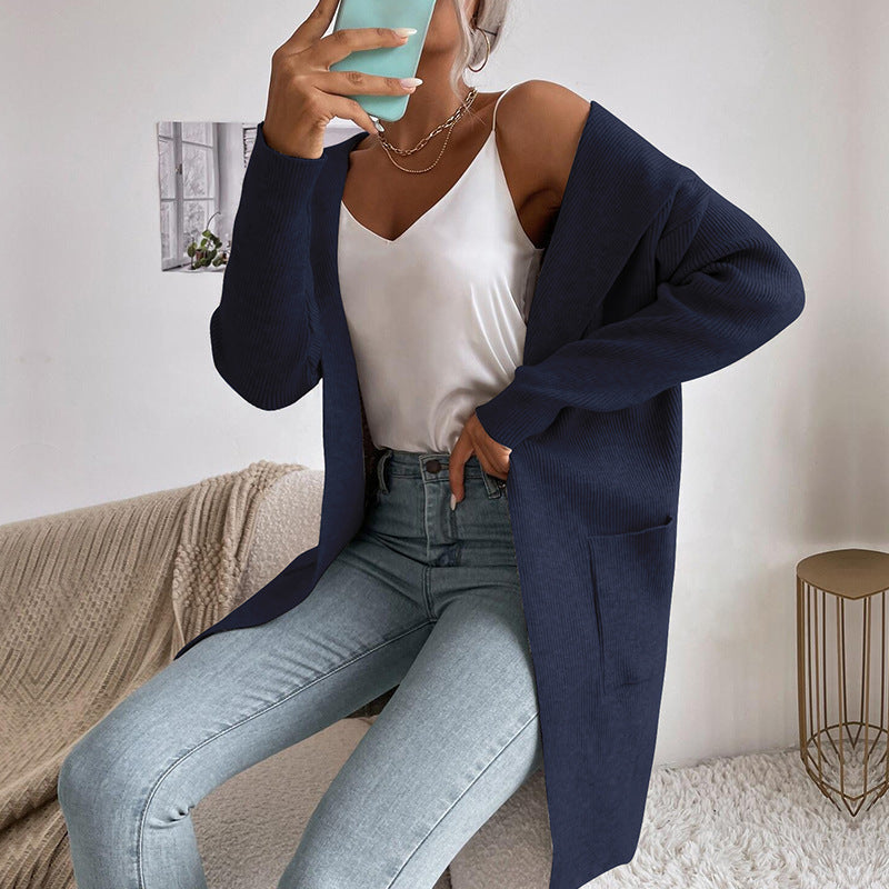 Damen Lässiger Strickmantel Shop Nory