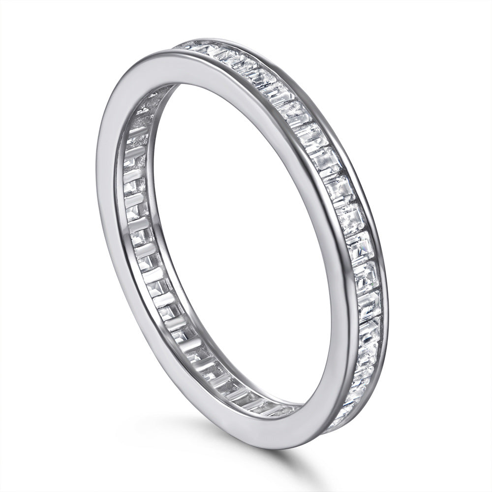 Damen Eternity Ring mit elegantem Zirkonia-Besatz Shop Nory