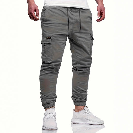 Herren Slim‑Tapered Utility‑Cargohose im Joggerstil mit Klapp- und Reißverschlusstaschen Shop Nory
