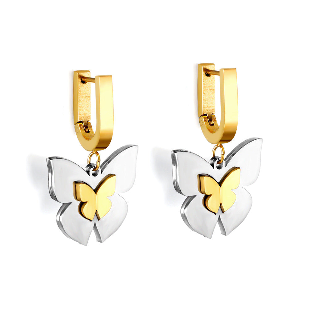 Damen Hängende Ohrstecker mit funkelndem Kristall und edlem Goldfinish Shop Nory