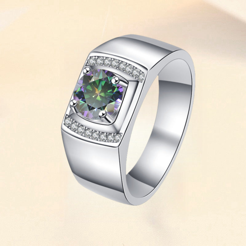 Damenring mit zartem, runden Pink-Zirkonia und funkelndem Design Shop Nory