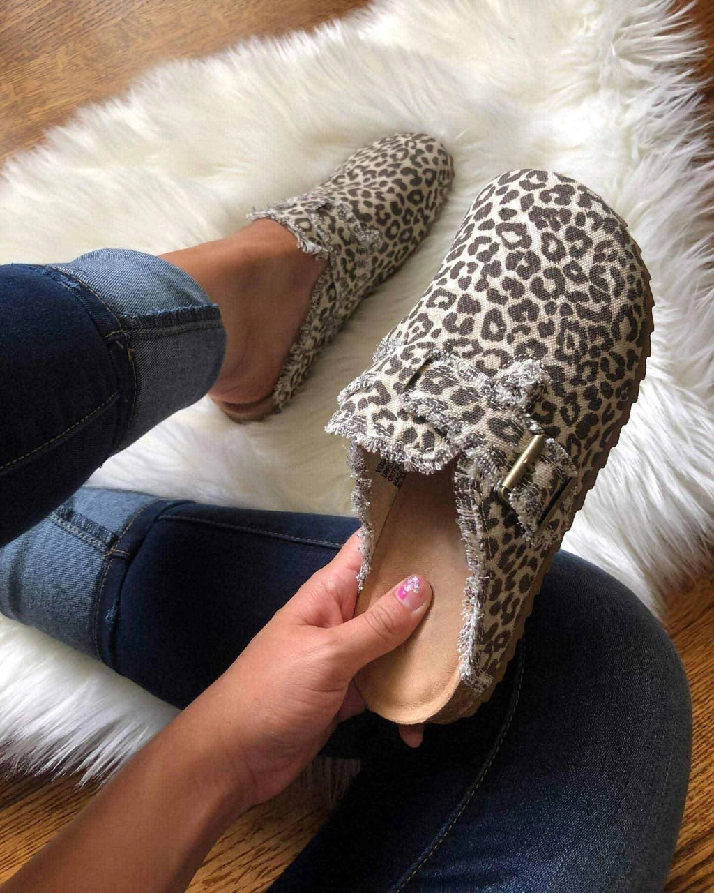 Damen Clogs mit lässigem Camouflage-Design und weichem Fußbett