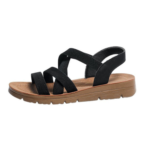 Damen Komfortable Slingback-Sandaletten mit verstellbarem Riemendesign und anatomischem Fußbett Shopnory