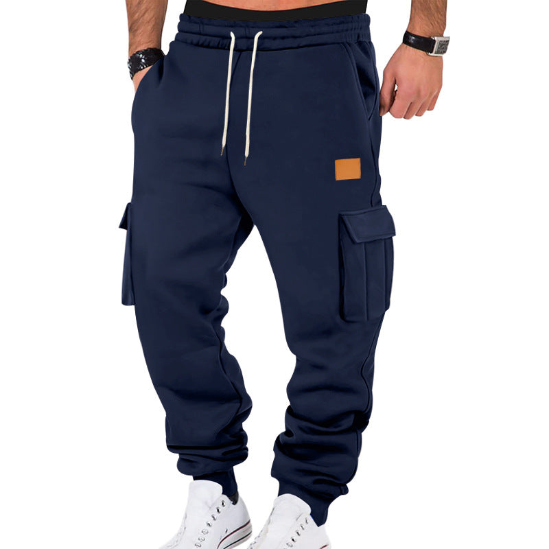 Herren Cargo-Sweatpants mit praktischen Seitentaschen und elastischem Bund