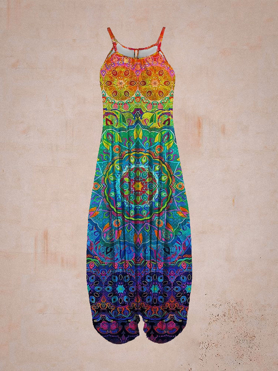 Damen Jumpsuit mit astrologischem Print Shopnory